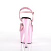 ADORE-709HGCH Plateau Sandaletten Baby Pink Chrom von Pleaser – Ansicht 4