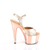 ADORE-709HM Plateau Sandaletten - Roségold von Pleaser – Ansicht 5