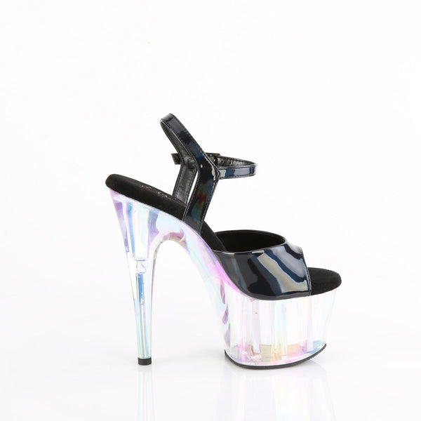 ADORE-709HT - Plateau High Heel Sandaletten - Schwarz Schimmer von Pleaser – Ansicht 5