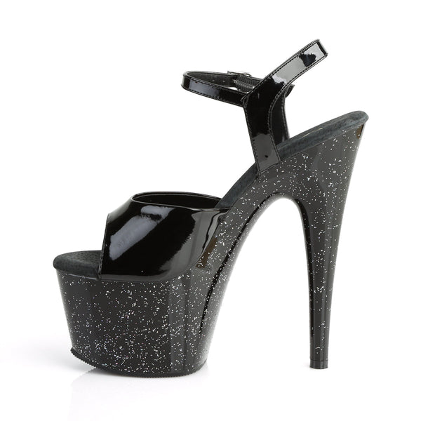ADORE-709MG Plateau Sandaletten Lack Schwarz von Pleaser – Ansicht 3