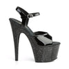 ADORE-709MG Plateau Sandaletten Lack Schwarz von Pleaser – Ansicht 5