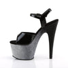 ADORE-709OMBRE Plateau Sandaletten Silber/Schwarz von Pleaser – Ansicht 3