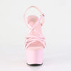 ADORE-713 Plateau Sandaletten Rosa Lack von Pleaser – Ansicht 2