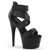 ADORE-720 Sandalette Plateauschuhe Schwarz von Pleaser