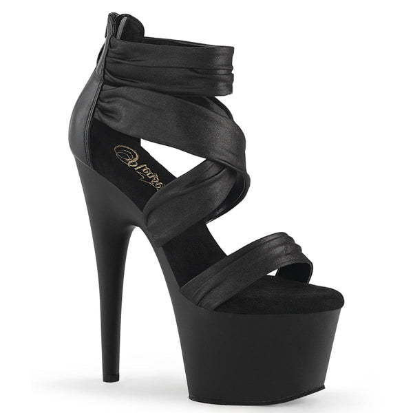 ADORE-720 Sandalette Plateauschuhe Schwarz von Pleaser