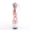 ADORE-724RS Plateau Sandaletten Rosa Transparent von Pleaser – Ansicht 2