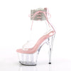 ADORE-724RS Plateau Sandaletten Rosa Transparent von Pleaser – Ansicht 3
