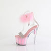 ADORE-727F Plateau Sandaletten Rosa von Pleaser – Ansicht 3