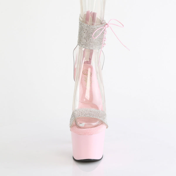 ADORE-727RS Plateau Sandaletten Rosa von Pleaser – Ansicht 2
