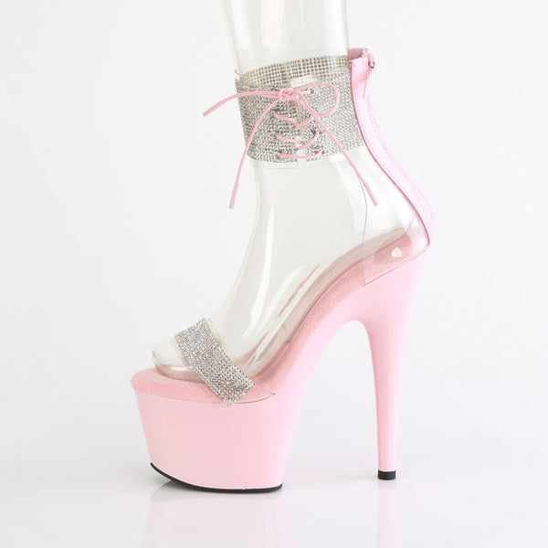 ADORE-727RS Plateau Sandaletten Rosa von Pleaser – Ansicht 3