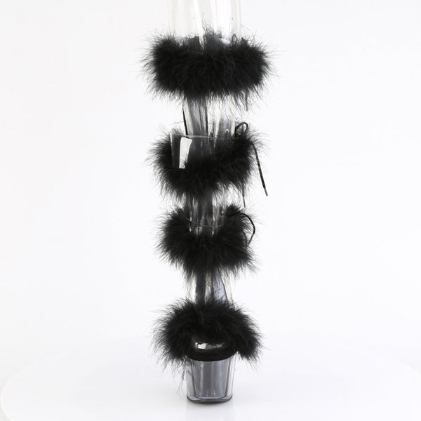 ADORE-728F Plateau Sandaletten Schwarz von Pleaser – Ansicht 2