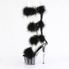 ADORE-728F Plateau Sandaletten Schwarz von Pleaser – Ansicht 3