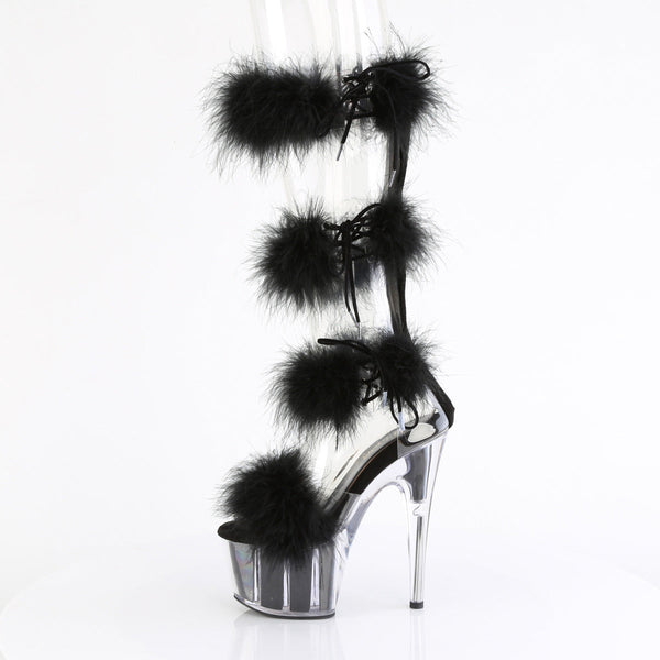 ADORE-728F Plateau Sandaletten Schwarz von Pleaser – Ansicht 3