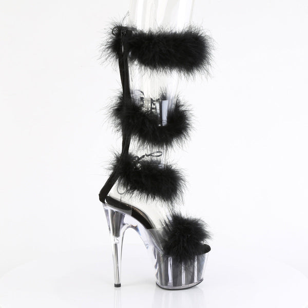 ADORE-728F Plateau Sandaletten Schwarz von Pleaser – Ansicht 5