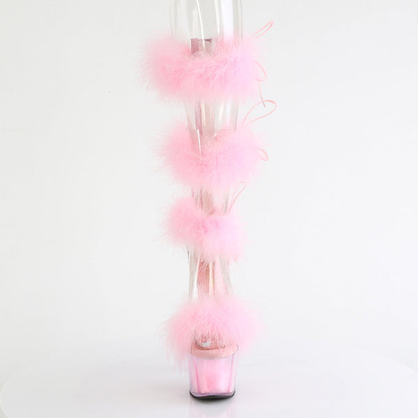 ADORE-728F Plateau Sandaletten Rosa von Pleaser – Ansicht 2