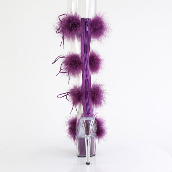 ADORE-728F Plateau Sandaletten Lila von Pleaser – Ansicht 4