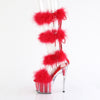 ADORE-728F Plateau Sandaletten Rot von Pleaser – Ansicht 3