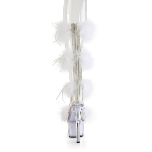 ADORE-728F Plateau Sandaletten Weiss von Pleaser – Ansicht 4