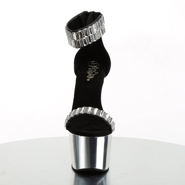ADORE-769RS Plateau Sandaletten Schwarz von Pleaser – Ansicht 2