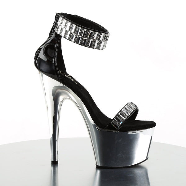 ADORE-769RS Plateau Sandaletten Schwarz von Pleaser – Ansicht 5