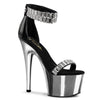 ADORE-769RS Plateau Sandaletten Schwarz von Pleaser