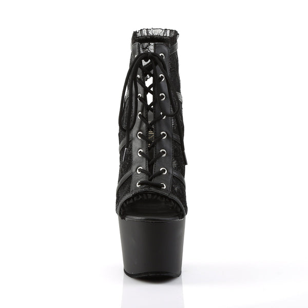 ADORE-796LC Plateau Stiefeletten - Schwarz von Pleaser – Ansicht 2