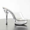 ALLURE-601 Plateau Pantoletten Transparent von Pleaser – Ansicht 5
