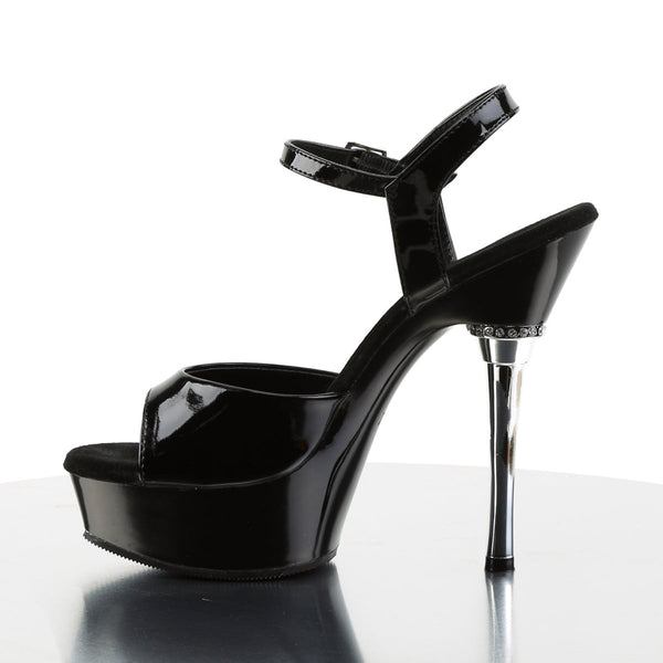 ALLURE-609 Plateau Sandaletten - Schwarz von Pleaser – Ansicht 3