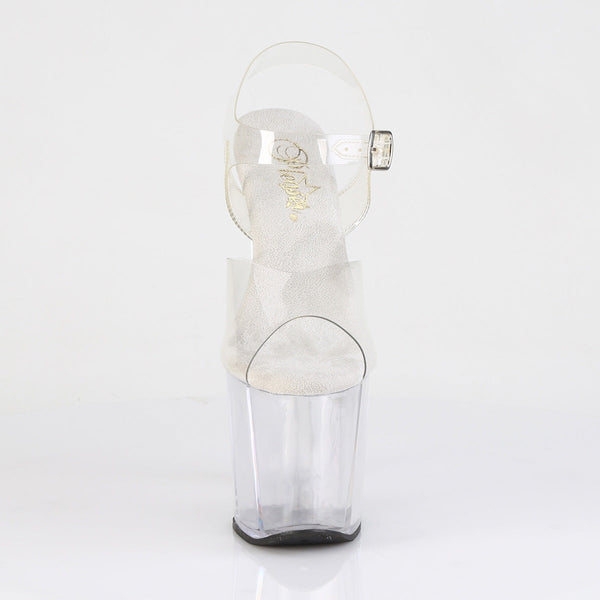 AMAZE-808 Plateau Sandaletten/Transparent von Pleaser – Ansicht 2
