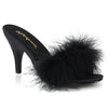 AMOUR-03 Pantoletten Schwarz von Fabulicious