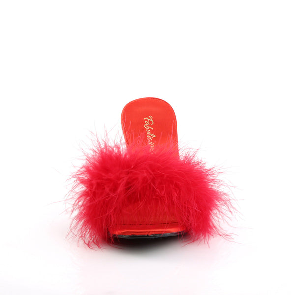 AMOUR-03 Pantoletten Rot von Fabulicious – Ansicht 2