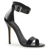 AMUSE-10 Sandaletten Schwarz Lack von Pleaser