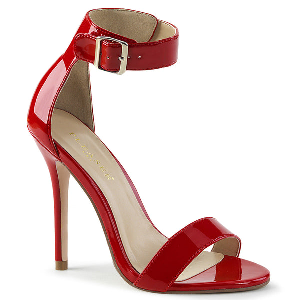 AMUSE-10 Sandaletten Rot Lack von Pleaser