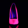 AMUSE-20 Pumps Lack Neon Fuchsia UV von Pleaser – Ansicht 2