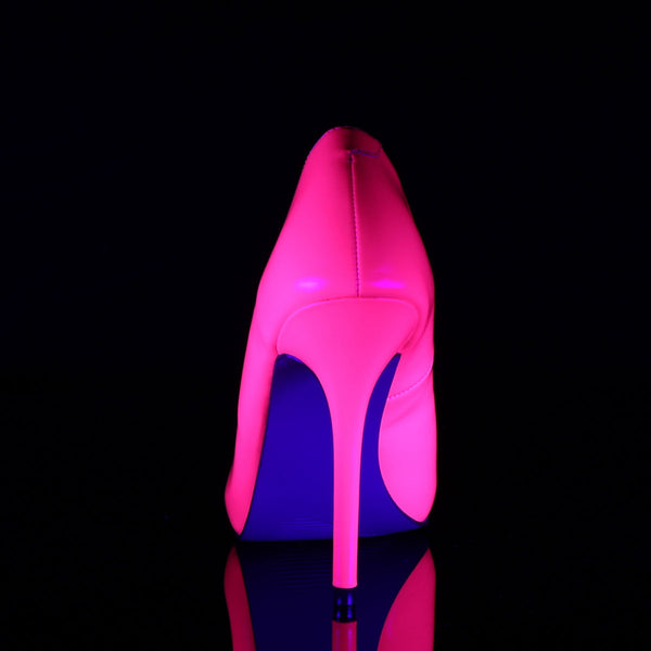 AMUSE-20 Pumps Lack Neon Fuchsia UV von Pleaser – Ansicht 4
