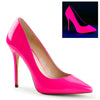 AMUSE-20 Pumps Lack Neon Fuchsia UV von Pleaser