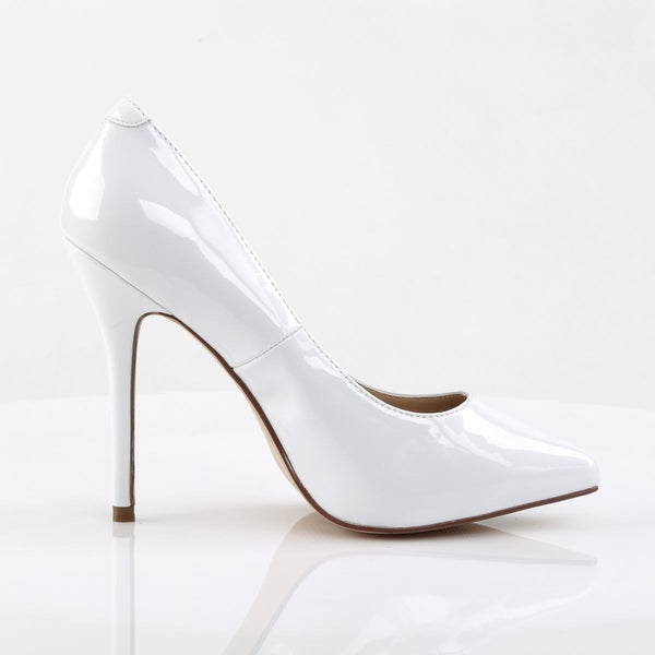 AMUSE-20 Pumps Lack Weiß von Pleaser – Ansicht 5