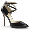 AMUSE-25 Pumps Lack Schwarz von Pleaser