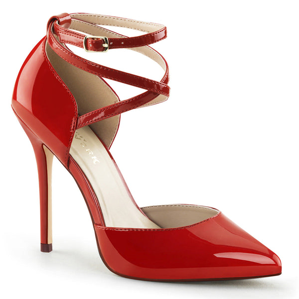 AMUSE-25 Pumps Lack Rot von Pleaser