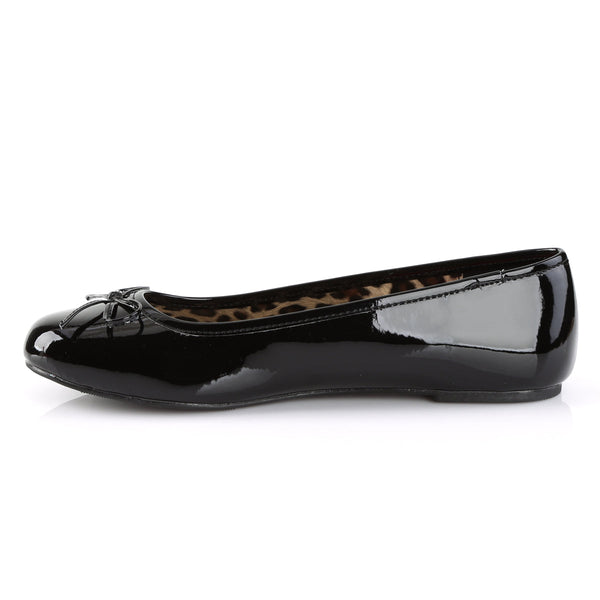 ANNA-01 Ballerina Schuhe Schwarz Lack Leo von Pleaser Pink Label – Ansicht 3