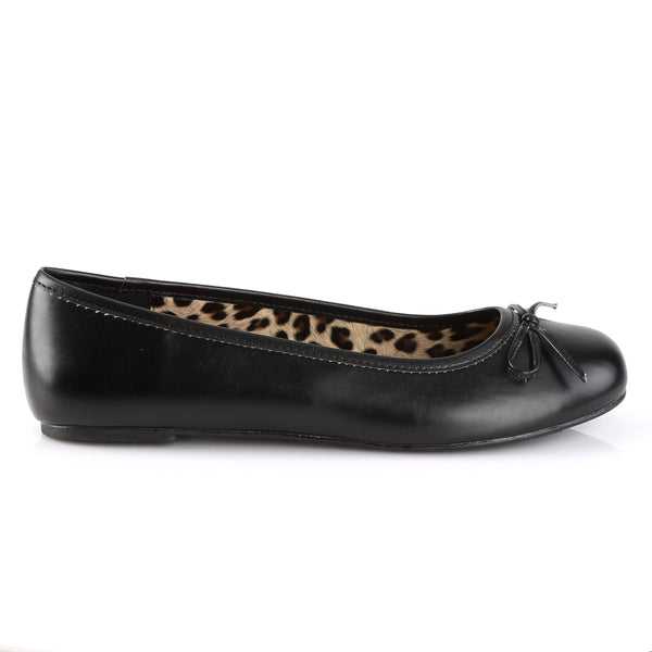 ANNA-01 Ballerina Schuhe Schwarz Matt Leo von Pleaser Pink Label – Ansicht 5