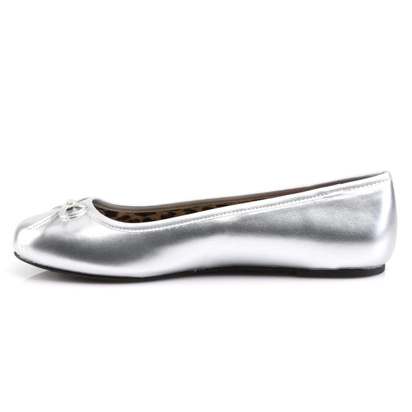 ANNA-01 Ballerina Schuhe Silber von Pleaser Pink Label – Ansicht 3