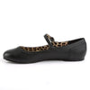 ANNA-02 Ballerina Schuhe mit Riemchen Schwarz Matt Leo | Pleaser Pink Label SALE