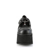 ASHES-33 Plateau Schuhe Schwarz Matt von DemoniaCult – Ansicht 2
