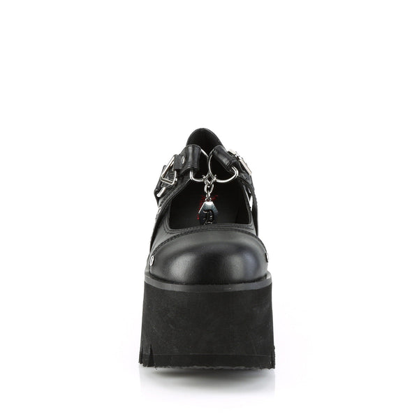 ASHES-33 Plateau Schuhe Schwarz Matt von DemoniaCult – Ansicht 2