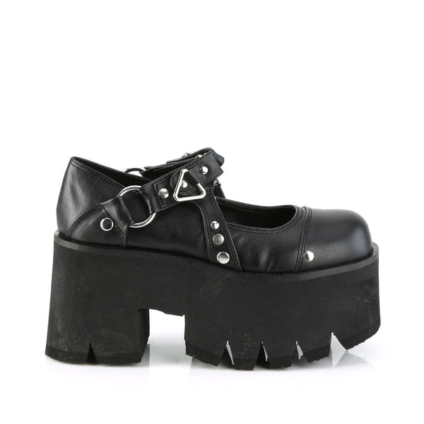 ASHES-33 Plateau Schuhe Schwarz Matt von DemoniaCult – Ansicht 5