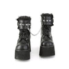 ASHES-57 Plateau Stiefeletten Schwarz matt von DemoniaCult – Ansicht 2