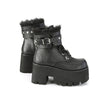 ASHES-57 Plateau Stiefeletten Schwarz matt von DemoniaCult – Ansicht 5