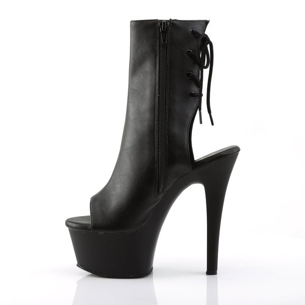 ASPIRE-1018 Plateau Stiefeletten Schwarz Matt von Pleaser – Ansicht 3