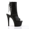 ASPIRE-1018 Plateau Stiefeletten Schwarz Matt von Pleaser